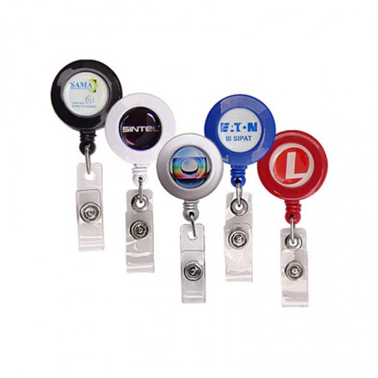 Porta Crachá Retrátil Personalizado