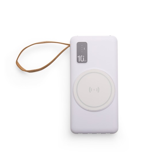Power Bank 10.000mAh com Carregamento via Indução ou via Cabo Personalizado