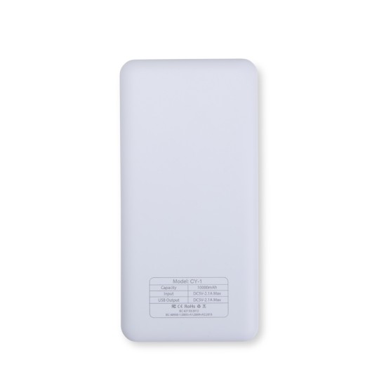 Power Bank 10.000mAh com Indicador LED Personalizado