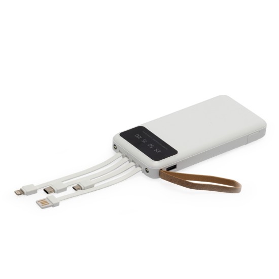 Power Bank 10.000mAh com Lanterna e Multissaídas Personalizado