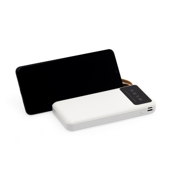 Power Bank 10.000mAh com Lanterna e Multissaídas Personalizado