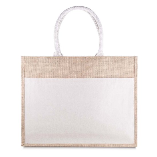 Sacola em Algodão e Juta 220g/m² (35x45cm) Personalizada