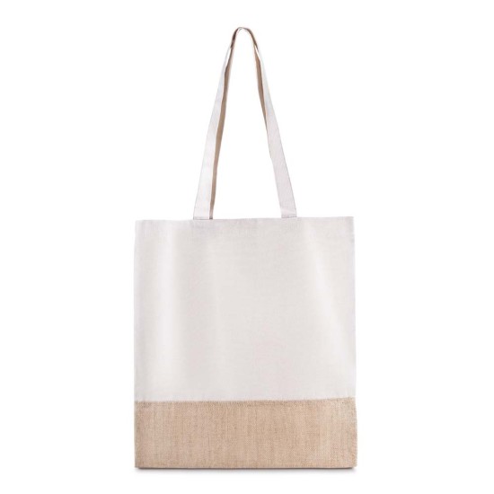 Sacola em Algodão e Juta 220g/m² (42x38cm) Personalizada