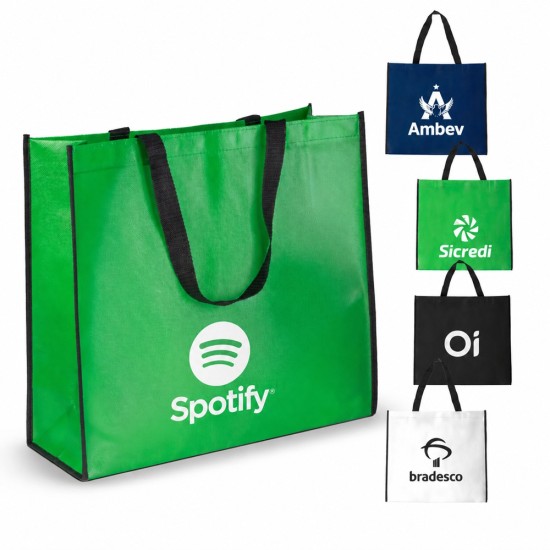 Sacola em TNT Laminado 120g/m² (38,5x42cm) Personalizada