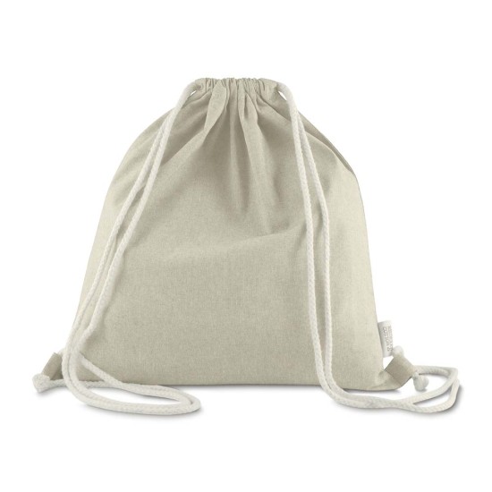 Sacola Mochila em algodão mescla reciclado Personalizada