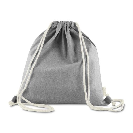 Sacola Mochila em algodão mescla reciclado Personalizada