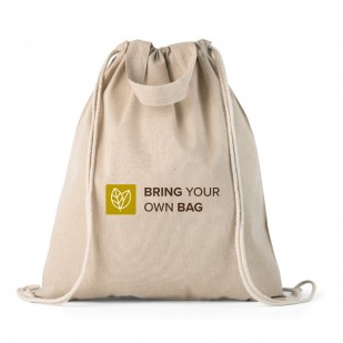 Sacola Tipo Mochila em Algodão Personalizada