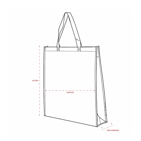 Sacola TNT Metalizado 50 x 45 Personalizada