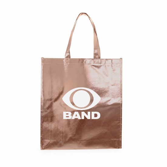 Sacola TNT Metalizado Personalizada 40x45x9 cm