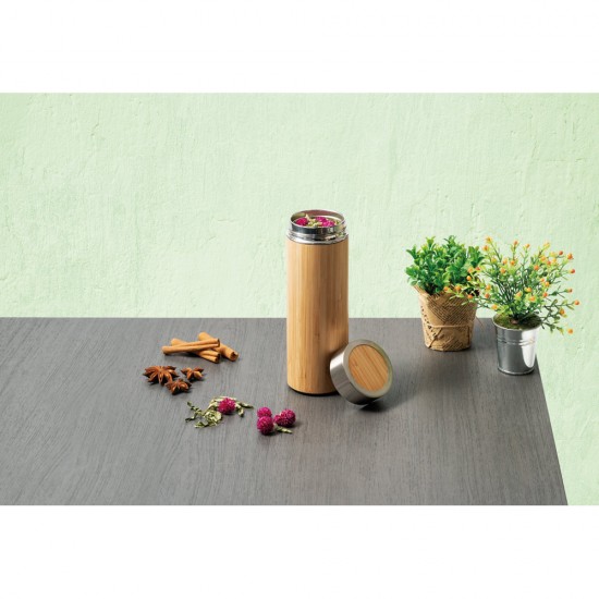 Squeeze Garrafa Térmica em Bambu Personalizada