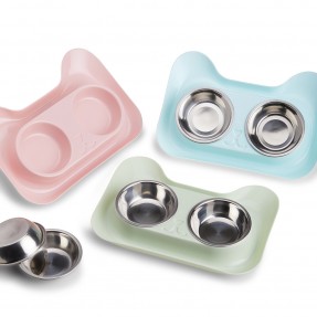 Tigela Dupla para Animais Personalizada