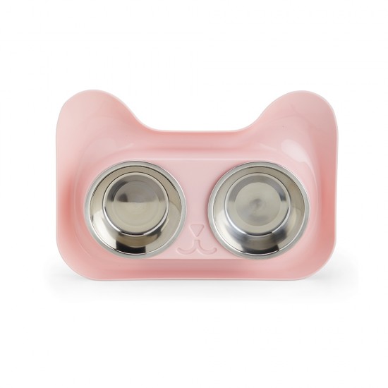 Tigela Dupla para Animais Personalizada