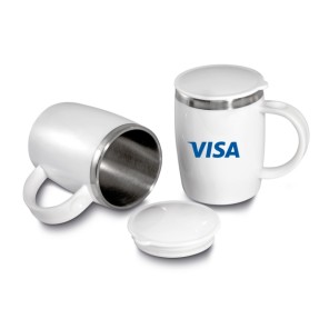 Caneca Branca Personalizada para Brindes