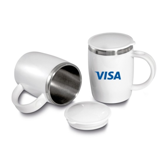 Caneca Branca Personalizada para Brindes