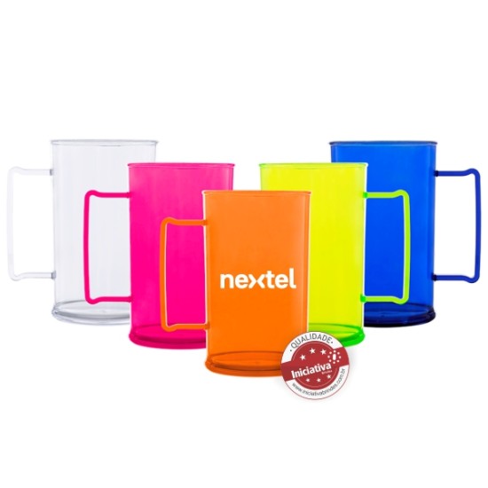 Caneca em PS Cristal 500ml Personalizada