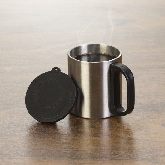 Caneca de Inox 180ml Personalizada com Tampa