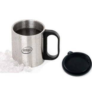 Caneca de Inox 180ml Personalizada com Tampa