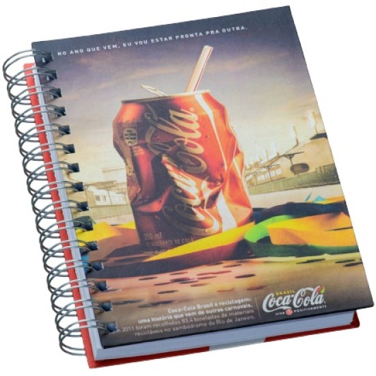 Agenda Wire-o Personalizada com Capa Colorida Imagem Fotográfica