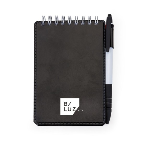 Bloco de Anotações com Porta Caneta Personalizado para Brindes