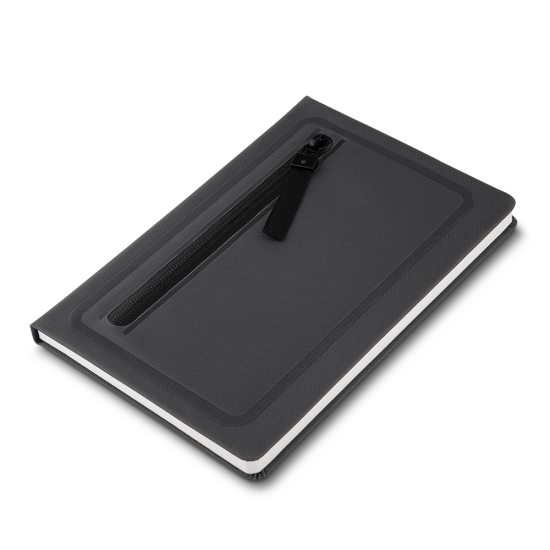 Caderno com Porta Objetos na Capa Personalizado