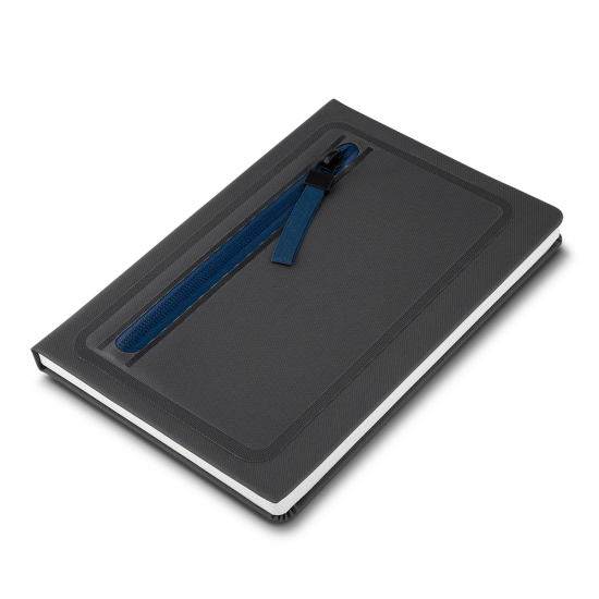 Caderno com Porta Objetos na Capa Personalizado