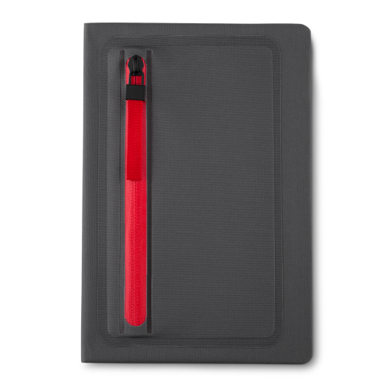 Caderno com Porta Objetos na Capa Personalizado