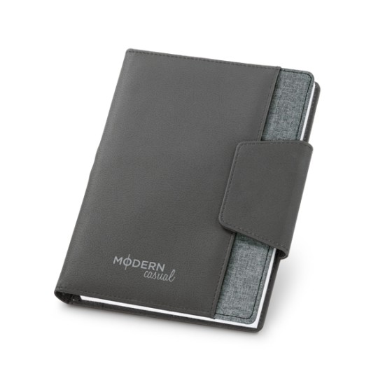 Capa em Couro Sintético com Caderno Personalizado