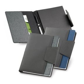 Capa em Couro Sintético com Caderno Personalizado