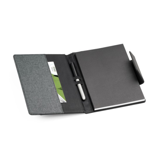Capa em Couro Sintético com Caderno Personalizado