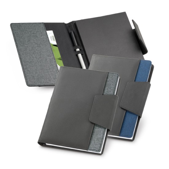 Capa em Couro Sintético com Caderno Personalizado