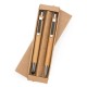 Conjunto de Caneta e Lapiseira em Bambu com Ponteira Touch Personalizado para Brindes