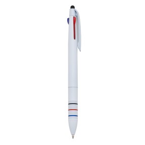 Canetas Plástica 3 Cores Touch Personalizada