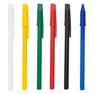 Caneta Plástica Com Tampa Personalizada