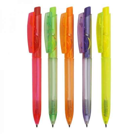Canetas Plástica Fluorescente Personalizada