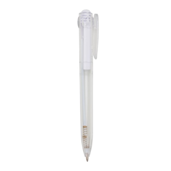 Caneta Plástica Transparente Personalizada para Brindes