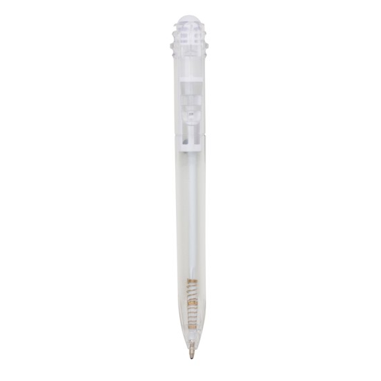 Caneta Plástica Transparente Personalizada para Brindes