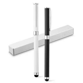 Caneta roller metal com ponteira touch Personalizada para Brindes
