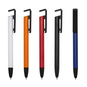Caneta Touch de Metal com Suporte para Celular Personalizada para Brindes