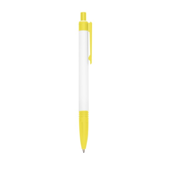 Caneta Plástica Leitosa Personalizada