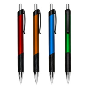 Caneta Plástica Colorida Personalizada