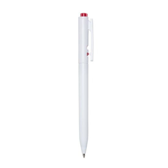 Caneta Plástica Leitosa Personalizada