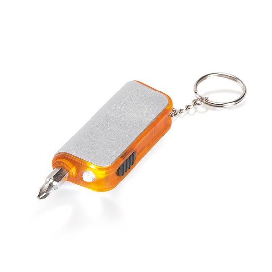 Chaveiro com Led e Ferramenta Fenda Philips Personalizado para Brindes