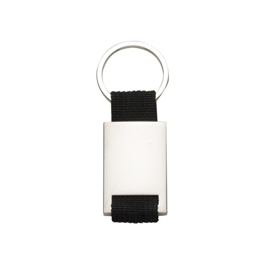 Chaveiro de Metal com Detalhe em Nylon Personalizado para Brindes