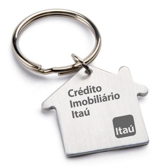 Chaveiro Personalizado Formato Casa