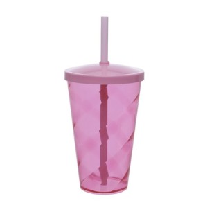 Copo 550ml Personalizado com Tampa e Canudo