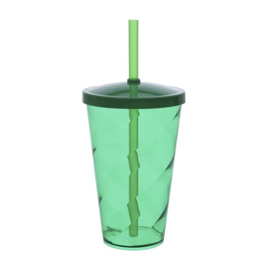 Copo 550ml Personalizado com Tampa e Canudo