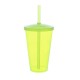 Copo Liso 550ml Personalizado com Tampa e Canudo