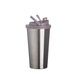 Copo de Metal 450ml com Tampa Personalizado