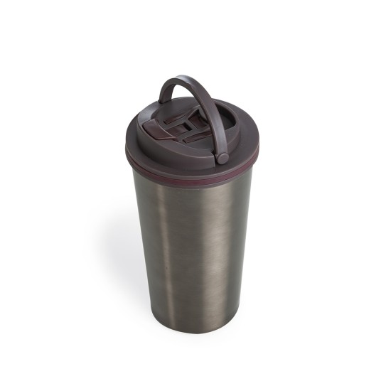 Copo de Metal 450ml com Tampa Personalizado