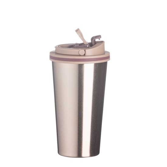 Copo de Metal 450ml com Tampa Personalizado